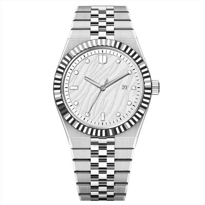 Reloj de Cuarzo Ejecutivo con Correa de Acero Inoxidable para Hombre - Image 6