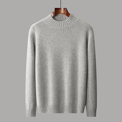 Suéter Cuello Alto Hombre Elegante Versátil Colores Sólidos - Image 3