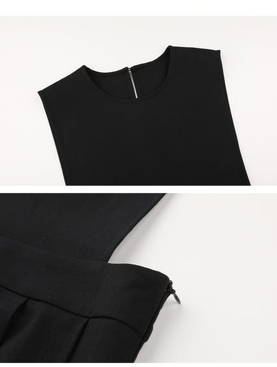 Vestido Suelto sin Mangas Cuello Redondo con Tirantes para Mujer - Image 4