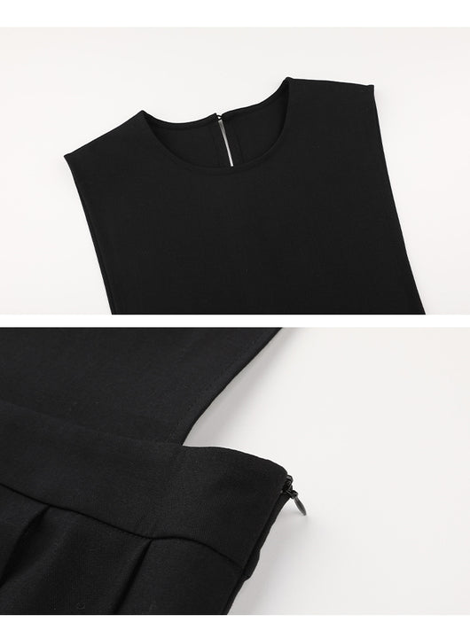 Vestido Suelto sin Mangas Cuello Redondo con Tirantes para Mujer - Image 4