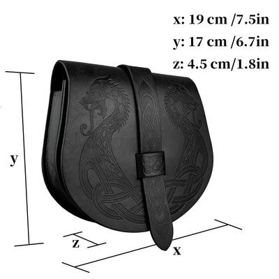 Bolsa de Bandolera Medieval con Patrón Retro Barcos - Image 8