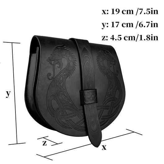 Bolsa de Bandolera Medieval con Patrón Retro Barcos - Image 8