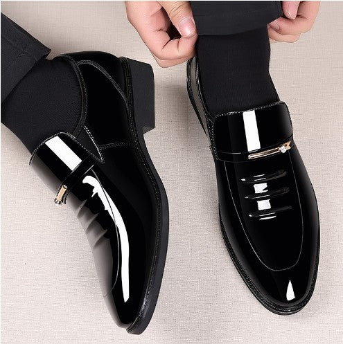 Zapatos de Cuero Charolado Estilo Británico para Hombre - Image 11