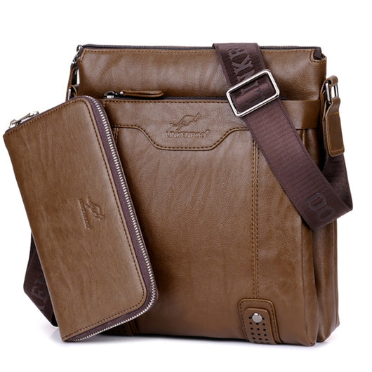 Bolsa Ejecutiva de Cuero para Hombre con Bandolera Ajustable