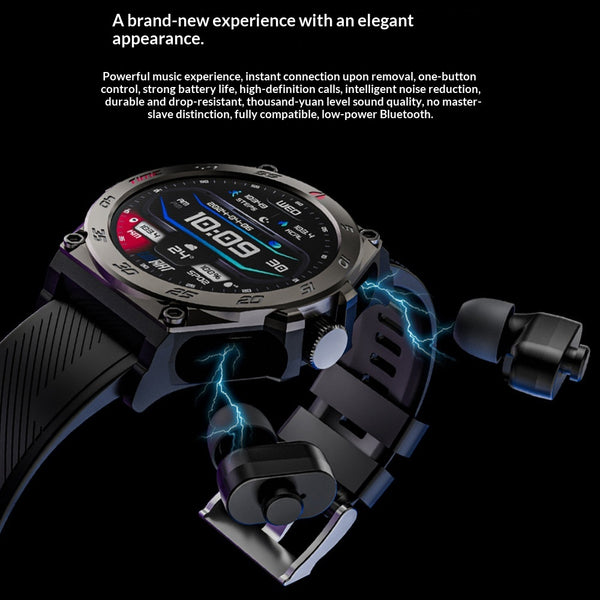 Smartwatch con Llamadas Bluetooth y Auriculares TWS Integrados