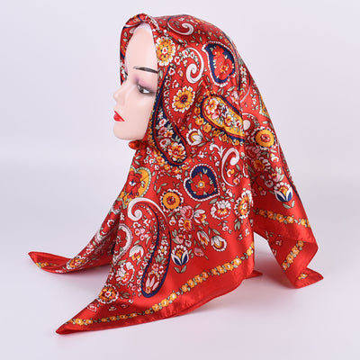 Pañuelo de Seda Estampado Anacardo Xinjiang Grande - Image 13