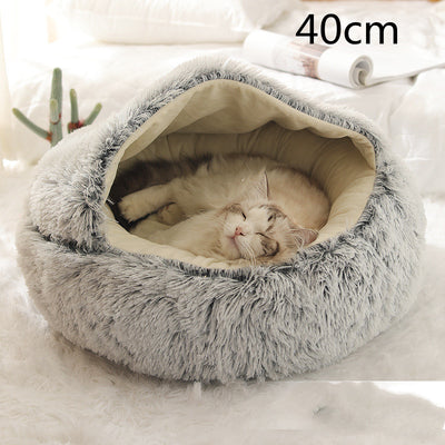 Cama 2 en 1 para Perros y Gatos - Cama Cálida de Felpa Suave Tipo Casa - Image 148