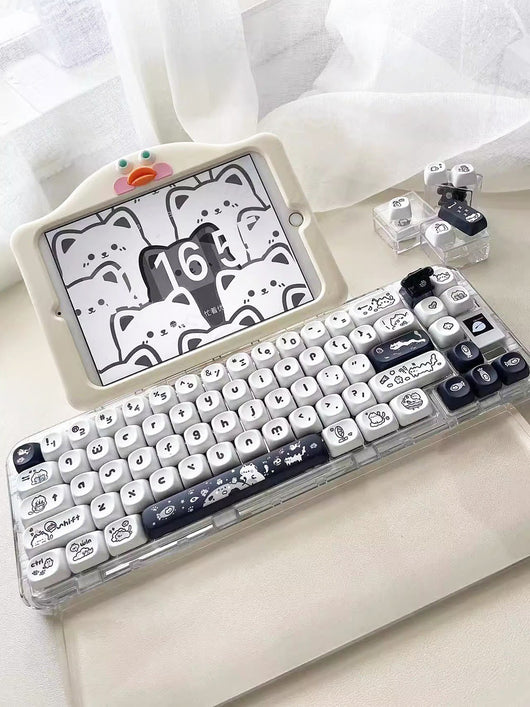 Keycap Gato Fantasy MOA - Diseño Minimalista Blanco y Negro - Image 10