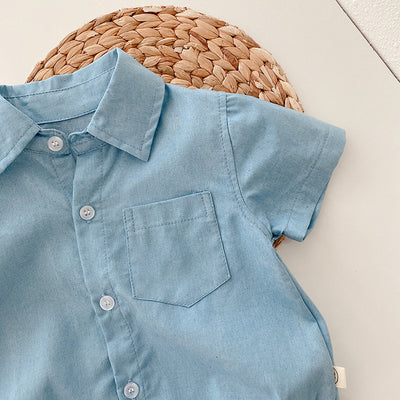 Mameluco Infantil Estilo Vaquero para Niño - Ropa Gentleman - Image 5
