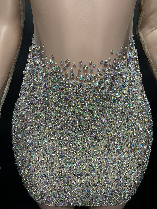 Vestido Corto Slim con Cuello Gasa y Cierre de Cremallera - Image 21