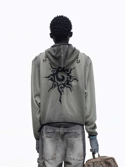 Sudadera con Capucha de Punto Waffle - Calidez y Confort - Image 7