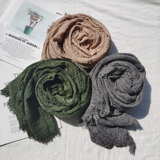 Pañuelo de Algodón Puro Zen para Mujer - Otoño e Invierno - Image 18