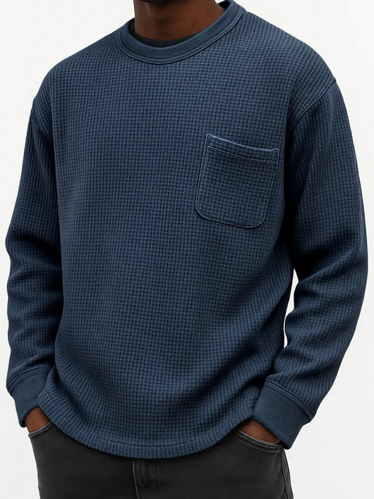 Sudadera Casual Cuello Redondo Manga Larga Talla Grande para Hombre - Image 23