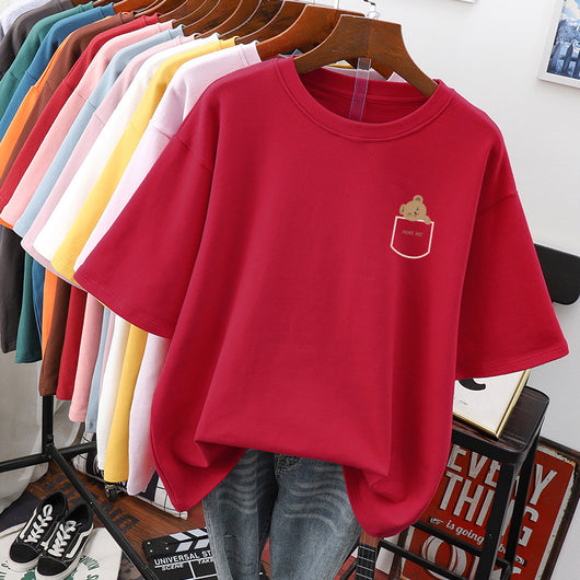 Blusa Cómoda de Algodón Puro para Mujer - Talla Grande - Image 12