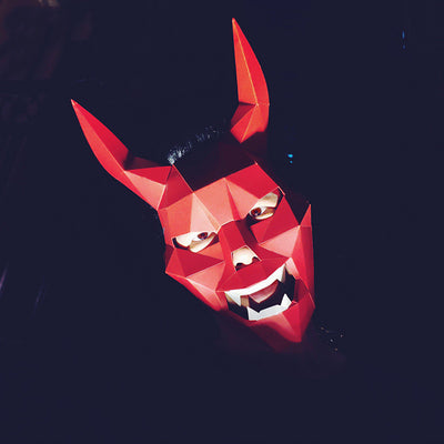 Máscara de Demonio Animal - Kit DIY Molde 3D en Papel - Image 6