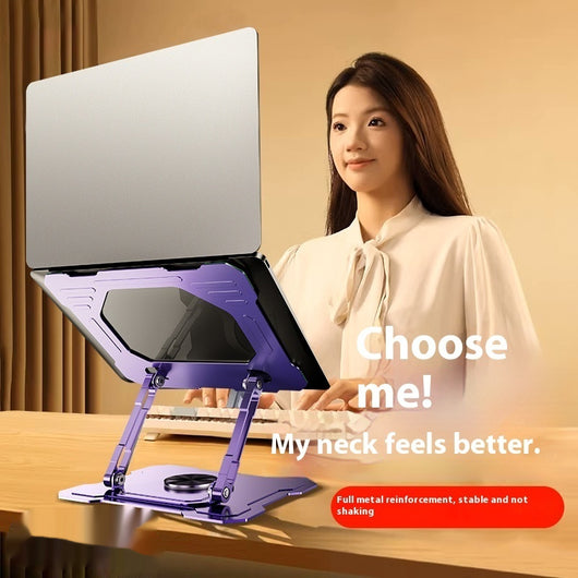 Soporte Giratorio Refrigerante para Notebook con Base Plegable