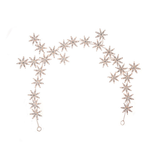 Diadema Nupcial Lujo con Cristales Brillantes Siete Estrellas - Image 5