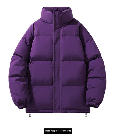 Abrigo Acolchado de Cuello Alto para Parejas - Diseño Minimalista - Image 38