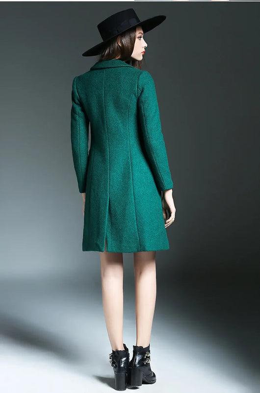 Chaqueta Coreana Slim Ajustada de Largo Medio - Image 12