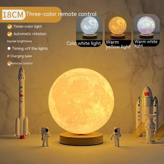 Lámpara Luna Flotante Magnética 3D con Control Táctil y 3 Colores de Luz - Image 15