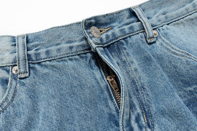 Pantalones Bootleg Paris Style con Patrón Rayo Efecto Lavado y Corte Desgarrado - Image 12