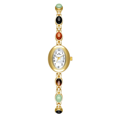 Pulsera de Jade Natural Multicolor Fu Lu Shou - Abundancia y Protección - Image 9