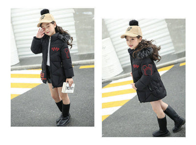Abrigo Acolchado de Algodón para Niña Estilo Coreano - Image 8