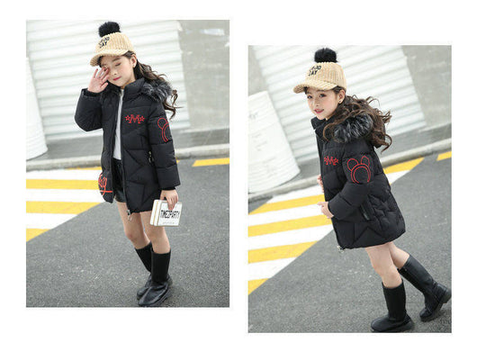 Abrigo Acolchado de Algodón para Niña Estilo Coreano - Image 8
