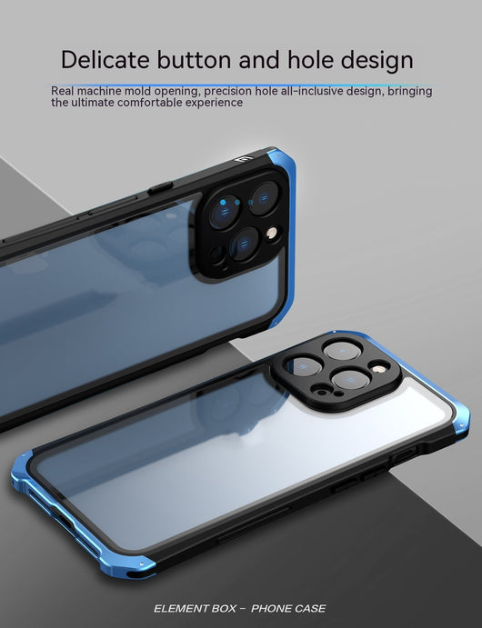 Funda Protectora de Cristal y Metal Transparente - Image 9