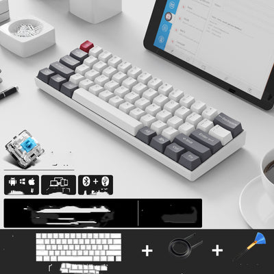 Teclado Mecánico Inalámbrico Dual Mode Bluetooth y Cable con Estuche - Image 11