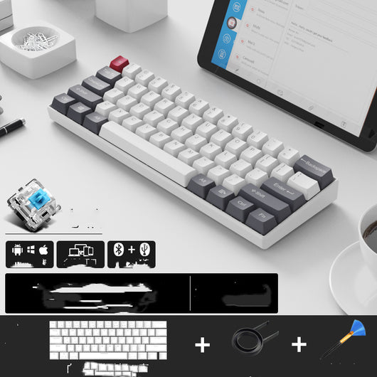 Teclado Mecánico Inalámbrico Dual Mode Bluetooth y Cable con Estuche - Image 11