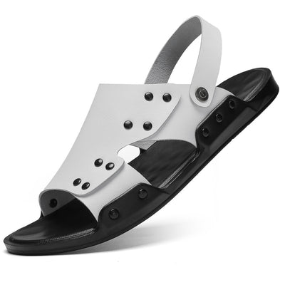 Sandalias Cómodas de Cuero para Hombre - Tallas Grandes Primavera Otoño - Image 5