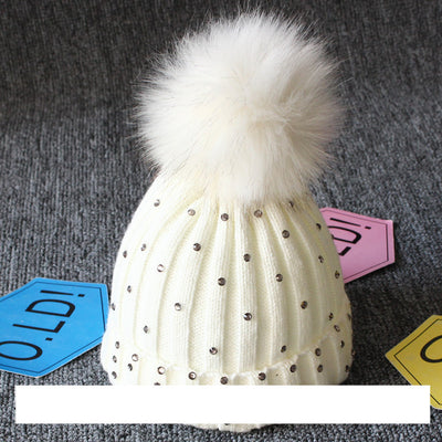 Gorro de Lana Tejida para Niños con Pompón Grande - Image 15