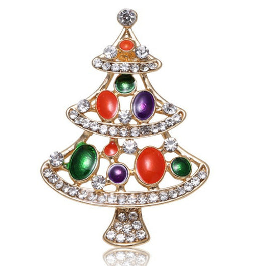 Broche Navideño Campana con Diamantes de Aleación - Image 2