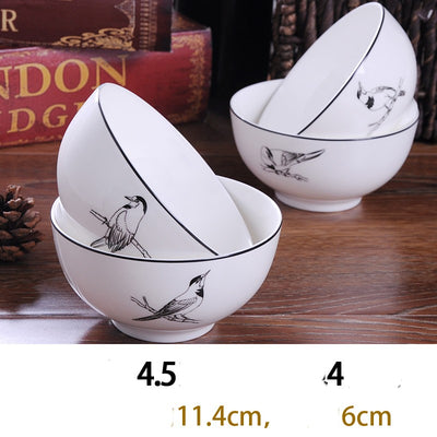 Plato Hondo de Porcelana Bone China Estilo Europeo Creativo - Image 14