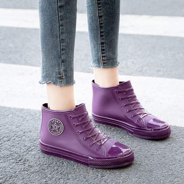 Botas Impermeables de Moda Primavera Otoño para Mujer - Estilo Laboral