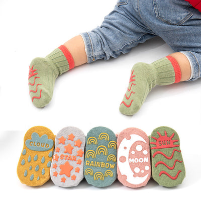 Calcetines para Bebé de Algodón Peinado con Diseños Animados Antideslizantes - Image 23