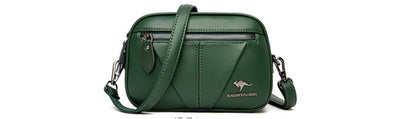 Bolso Bandolera Redondo de Cuero Genuino - Versátil y Elegante - Image 36