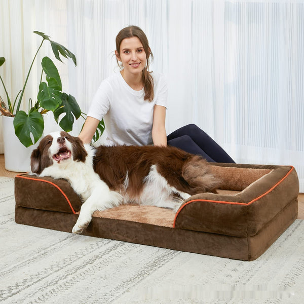 Sofá Cama Ortopédico para Mascotas con Funda Removible