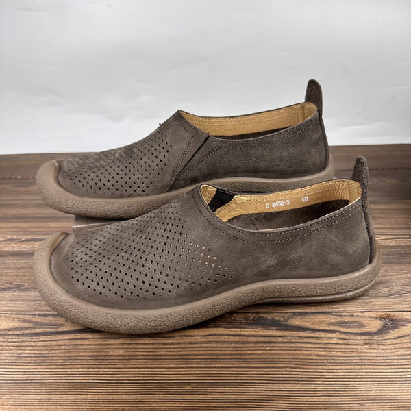 Zapatos Casuales de Cuero Perforado para Hombre - Transpirables y Cómodos