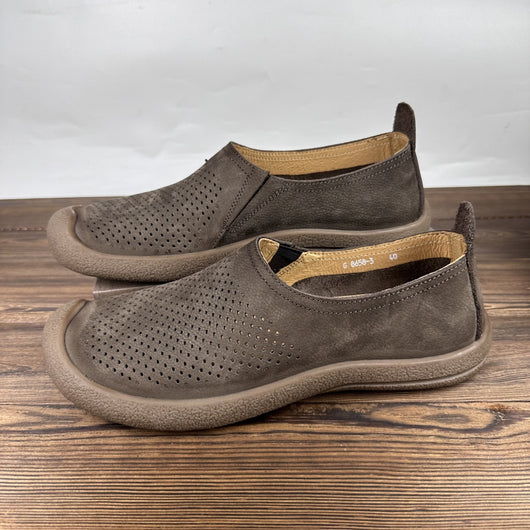 Zapatos Casuales de Cuero Perforado para Hombre - Transpirables y Cómodos