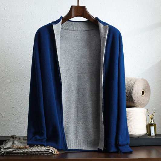 Cardigan de Lana con Cierre Zip Manga Larga - Image 2