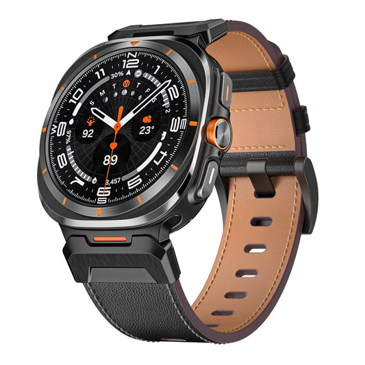 Reloj Inteligente 7Ultra con Correa de Cuero Patrón Crazy Horse