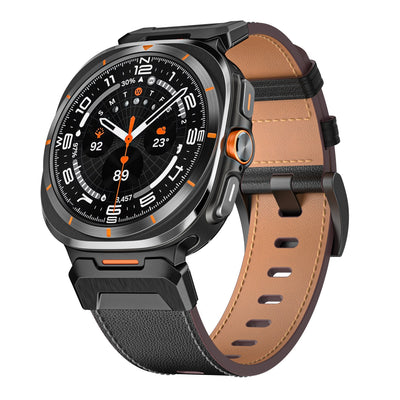 Reloj Inteligente 7Ultra con Correa de Cuero Patrón Crazy Horse