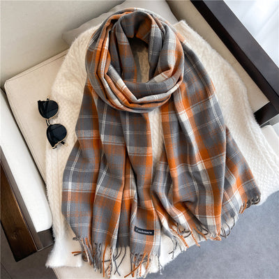 Bufanda Larga de Cachemira Fina para Otoño e Invierno Unisex - Image 2
