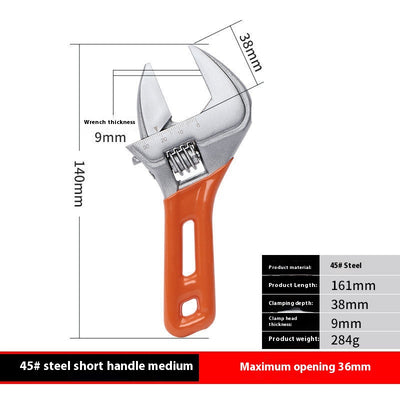 Llave Inglesa Ajustable Portátil de Apertura Grande - Image 7