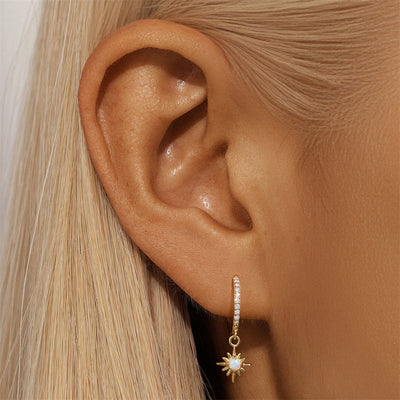 Aretes de Plata Esterlina S925 con Ópalo Azul y Diamantes - Diseño Europeo - Image 19