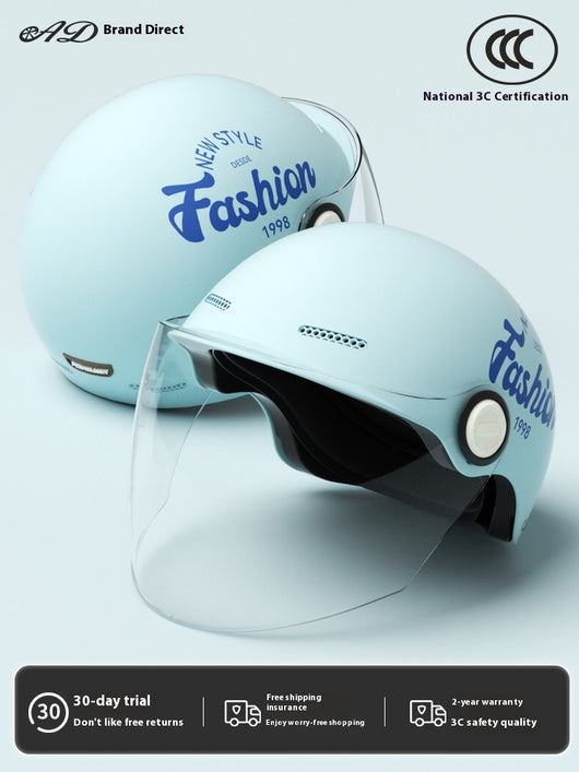 Casco Moto Semintergral Batería Universal Cuatro Estaciones - Image 9