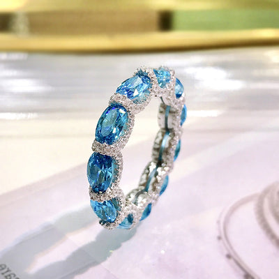 Anillo de Plata 925 con Piedras de Diamante Artificial - Image 18
