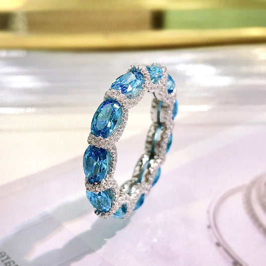 Anillo de Plata 925 con Piedras de Diamante Artificial - Image 18